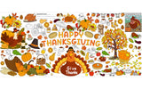 AinDen Thanksgiving Coloring Tablecloth, 72x30 Inch Kids Craft Table Cover, Fun Coloring Table Cloth and Art Activity, Thanksgiv
