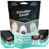 ALAZCO 20 Premium Quick On The Go Shoe Cleaning Wipes Dual Textured Individually Wrapped Sneaker Cleaner Wipes Remove Dirt & Sta