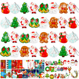 Christmas Party Favor for Kids: Stocking Fillers Pop Keychain - Christmas Eve Box Fillers Party Favours for Children- Fidget Toy