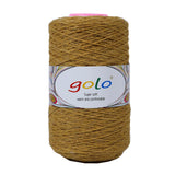 golo Wool Cone Yarn for Weaving 8.8oz 400yd 100% Wool Yarn for Hand Knitting 407-Ginger