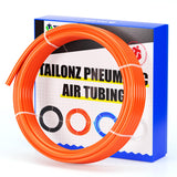TAILONZ PNEUMATIC Orange 6mm OD 4mm ID Polyurethane Air Hose Pipe Tube 10 Meter 32.8ft