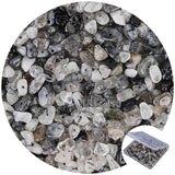 456 PCs Natural Chip Stone Beads, 5-8mm Irregular Multicolor Gemstones Loose Crystal Healing Black Rutilated Quartz Rocks with H