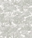 Chesapeake 311512541 Spinney Toile Wallpaper, Grey
