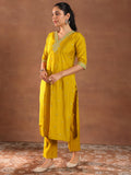 Libas Women'S Silk Blend Kurta Set (Gs1009 Mustard M