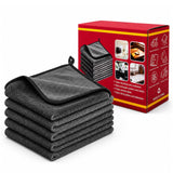 5 Pack Magic Cleaning Cloths Lint Free Microfiber Rags 11.8 x 15.8 in