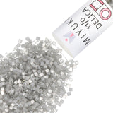 Miyuki Delica Seed Beads - Size 11/0 (1.6 mm), DB1817, Dyed Smoke Gray Silk Satin, 7.2 g, Approx. 1440 Beads, Made in Japan