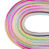 FASHEWELRY 20 Strands Rainbow Crystal Glass Beads 2mm Gradient Faceted Crystal Beads Transparent Round Glass Spacer Beads for Br