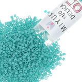 Miyuki Delica Seed Beads - Size 11/0 (1.6 mm), DB0759, Matte Opaque Turquoise, 7.2 g, Approx. 1440 Beads, Made in Japan