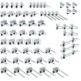 Triton Products LockHook Steel Pegboard Hook Accessories Kit 63 Piece Garage Storage and Organization