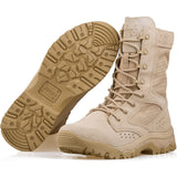 Men's Military Boots Lightweight Army Combat Tactical Military Boots For Men Hunting Jungle Hiking Work Boots Size 10 Tan