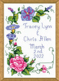 Janlynn Mini Cross Stitch Kit Wedding Floral, 5x7 14 Count