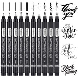 PANDAFLY Calligraphy Pen, 10 Size Calligraphy Pens for Writing, Brush Pens Calligraphy Set for Beginners, Hand Lettering Pen for
