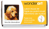 Wonderart Puppy Love Latch Hook Kit, 12 X 12