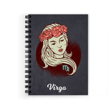 Vprint Virgo Spiral Wiro Unruled Blank Pages Notebook Diary Journal Drawing Book SizeA5(6X9 Inches) (Virgo)