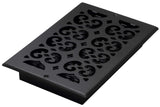 Decor Grates ST610W Scroll Design Wall/Ceiling Register, 6x10 Inches, Textured Black
