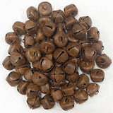 60PCS Christmas Rusty Tin Jingle Bells Country Primitive Farmhouse Rustic Metal Bells for Christmas Tree Ornament Holiday Everyd