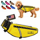 CoyoteVest Stab-Resistant Dog Harness, Made in USA, Large, Yellow