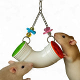 Homedy Crafts Mouse Rat Enrichment Toys Foraging, Treat Dispenser Rats Foraging Toy, Interactive Hide Treats Enrichment Hamster