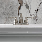 Kingston Brass Kb5618Al Restoration 4-Inch Centerset Lavatory Faucet, Brushed Nickel