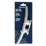 Attwood 12102L3 Cast Iron Cleat - 8 in. Long, 1 1/8 in. Wide, 1 5/8 in. High, Requires Two (2) 3/8-In. Fasteners, Silver