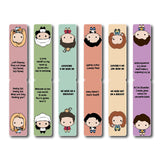 woopme Welcome to The Real World Quotes Bookmark Magnetic for Students Book Lovers Readers Gift Magnetic Page Clips Folding 6 PC