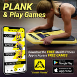 Stealth Abs + Plank Core Trainer - Get Strong Sexy Abs and Lean Core Playing Games On Your Phone, Free iOS/Android App, 4 Free M