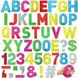 Seajan 184 Pcs Giant Letter Stickers Reflective Alphabet Stickers 6 Inch DIY Adhesive Waterproof Vinyl Letter Numbers Letras Gra