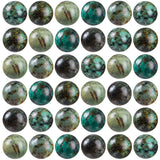 100Pcs Natural Stone Beads 6mm African Turquoise Round Gemstone Loose Beads with Elastic Bracelet String for Bracelets Necklace