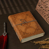 Purpledip Leather Journal (Diary Notebook) Insha Allah: Handmade Paper In Leather Cover For Corporate Gift Or Personal Memoir