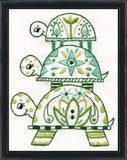 Design Works Crafts Turtle PileUp Counted Cross Stitch Kit, White