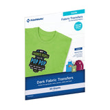 Printworks Dark TShirt Transfers for Inkjet Printers, For Use on Dark and Light/White Fabrics, Photo Quality Prints, 20 Sheets
