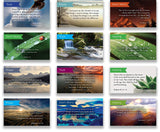 Logos Trading Post Pass Along Scripture Card Variety Pack | 12 Hand Picked Desings | 5 of Each Design | Themes: Don't Worry, Hea