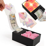 Money Box for Cash Gift Pull, Money Gift Boxes for Cash on Birthday, Christmas, Graduation, Mothers Day, for Husband, Wife, Gir