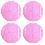 HiBallBall 4 Pack Precut Tennis Balls for Walkers, Heavy Duty Long Lasting Felt Pads for Furniture Legs and Floor Protection (Pi