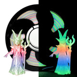Rainbow Marshmallow Glow in The Dark 1.75mm Gradient PLA Filament with Smooth Surface, Bright Luminous Rainbow 3D Printer Filame