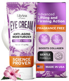 LilyAna Naturals Eye Cream for Dark Circles and Puffiness, Under Eye Cream for Wrinkles and Bags, Anti Aging - helps Improve Dry