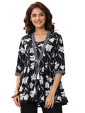 Libas Women'S Cotton Anarkali Kurtis (29400O_Black_Xxl)