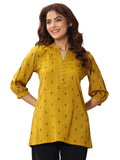 Libas Women'S Viscose Rayon Straight Kurtis (29353O_Mustard_M)