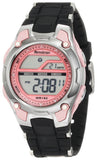 Armitron Sport Womens 456984PNK Pink Digial Chronograph Watch with Black Textured Resin Strap