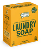 Ingredients Matter Powder Laundry Soap Amber + Sandalwood Scent, Hypoallergenic Detergent, Natural & EcoFriendly, Plastic Fre