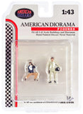 Race Day (Set of 2) Diecast Figures for 1/43 Scale Models by American Diorama AD38359