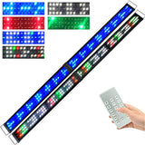 KZKR Upgraded Aquarium Light Multi-Color Remote Control 72-84 inch LED Hood Lamp for Freshwater Marine Plant Fish Tank Light Dec