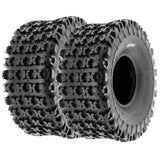 SunF ATV UTV Knobby Sport Tires 20x11-8,6 PR Tubeless A027, Set of 2