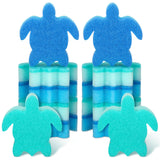 Mifoci 12 Pack Sea Turtle Sponges Bulk Dishwashing Scrubber Dual Sided