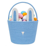 Easter Basket, Easter Bunny Basket with Handle, Easter Baskets for Kids, Baby Gift Basket, Egg Buckets Gifts Tote Bags Egg Hunt