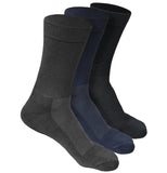 Heelium Bamboo Crew Socks For Men | Formal & Office Socks | Odour Free & Cushioned Base | 3X Softer Than Regular Socks, Blue
