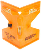 Johnson Level & Tool 175O Orange Post & Pipe Level, 4 x 5 x 9, Orange, 1 Level