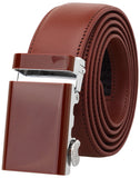 Falari MenS Genuine Leather Ratchet Dress Belt Automatic Sliding Buckle 8168LbnL40