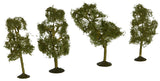 Bachmann Trains SCENE SCAPES 2 2 SYCAMORE TREES (4 per box) N Scale,Protypical Green