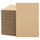 Mat Board Center, 200-Pack 4x6 Corrugated Cardboard Sheets, Trading Card Protectors For Shipping, Cardboard Inserts Packing Divi
